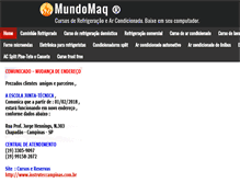 Tablet Screenshot of mundomaq.com.br